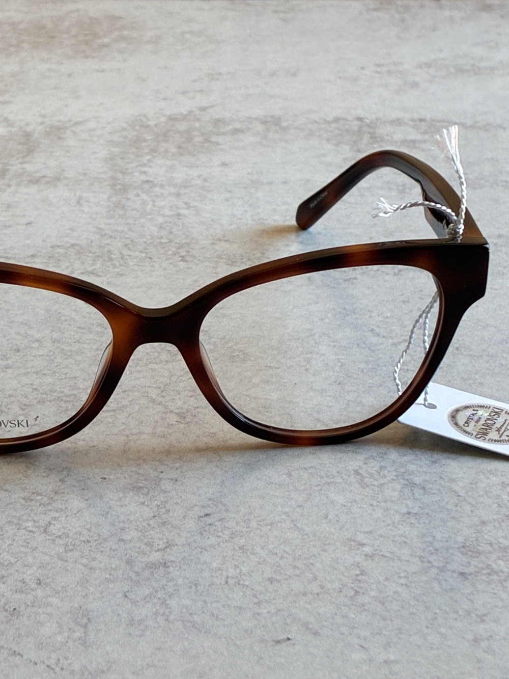 Swarovski SK5392 052 Tortoise Cat Eye Eyeglasses Frames 51-16 + Case NWT - Picture 9 of 13